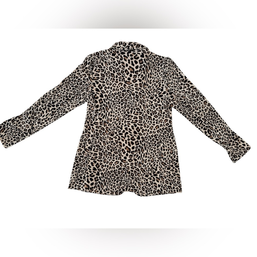 🐆Susan Graver Cheetah Print Single-Button Blazer - Beige & Black Size XS - NWOT - Picture 11 of 11